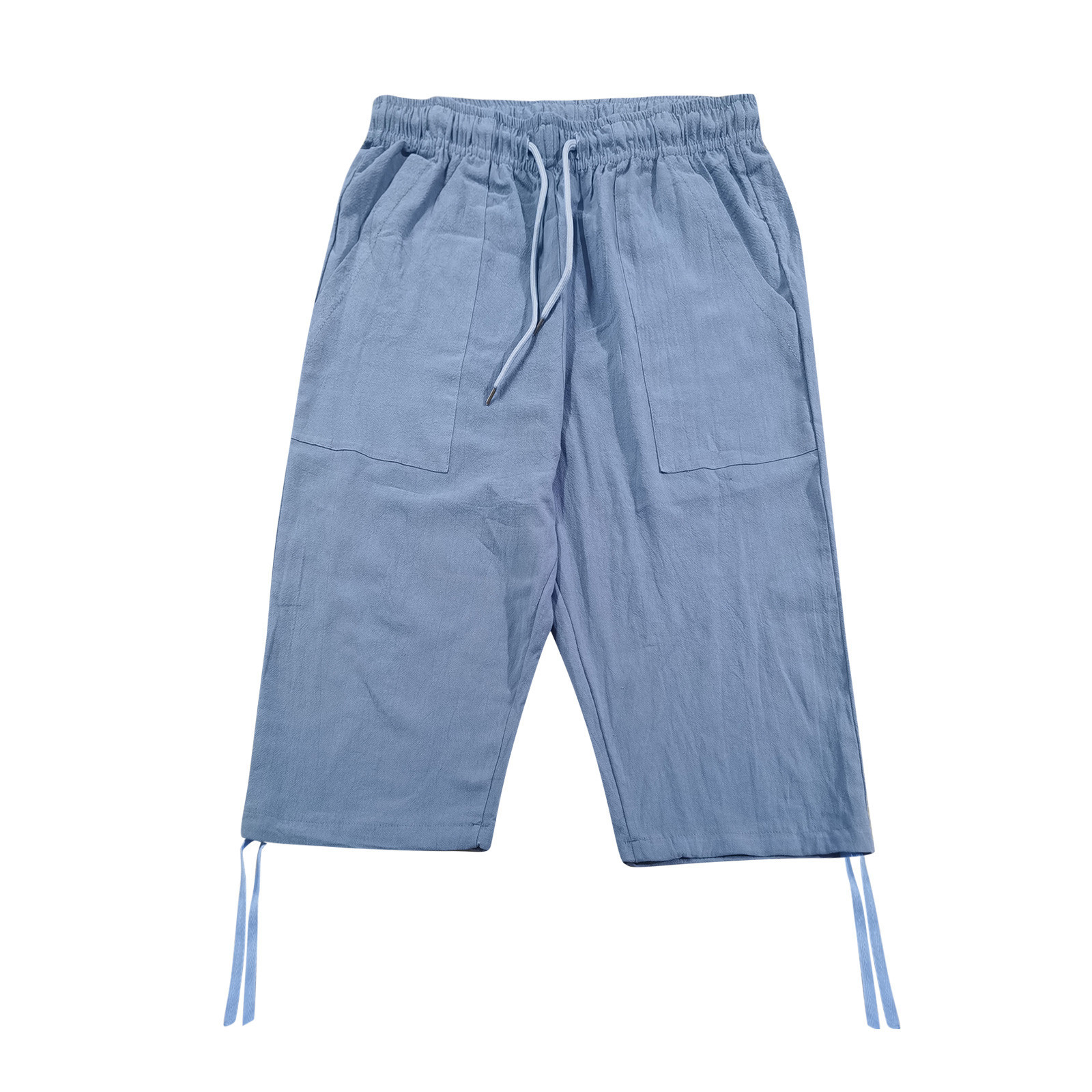 thumbnail image 4 of Pantalones deportivos cortos de jogging para hombre: pantalones con cintura elástica para el verano, 4 of 8